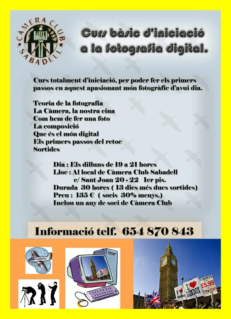 Curs d'iniciació a la fotografia digital